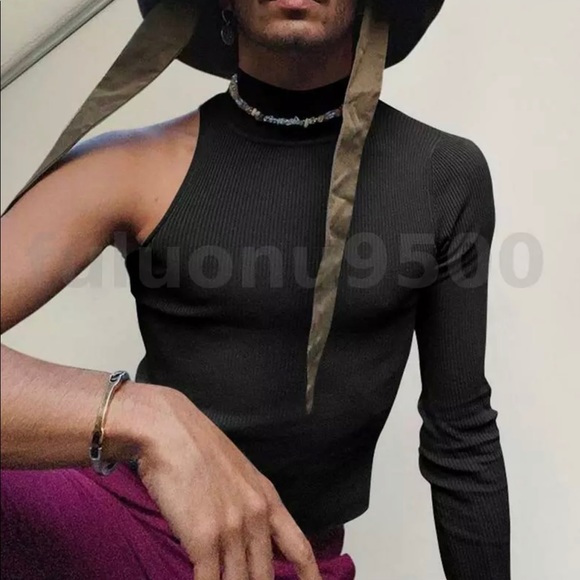 Long Sleeve High Neck Shirt - Picture 3 of 5